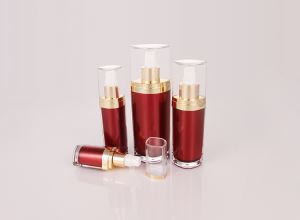 15ml 30ml 50ml 120ml Oval Silver Yas Acrylic Luxury Cosmetic Fwj